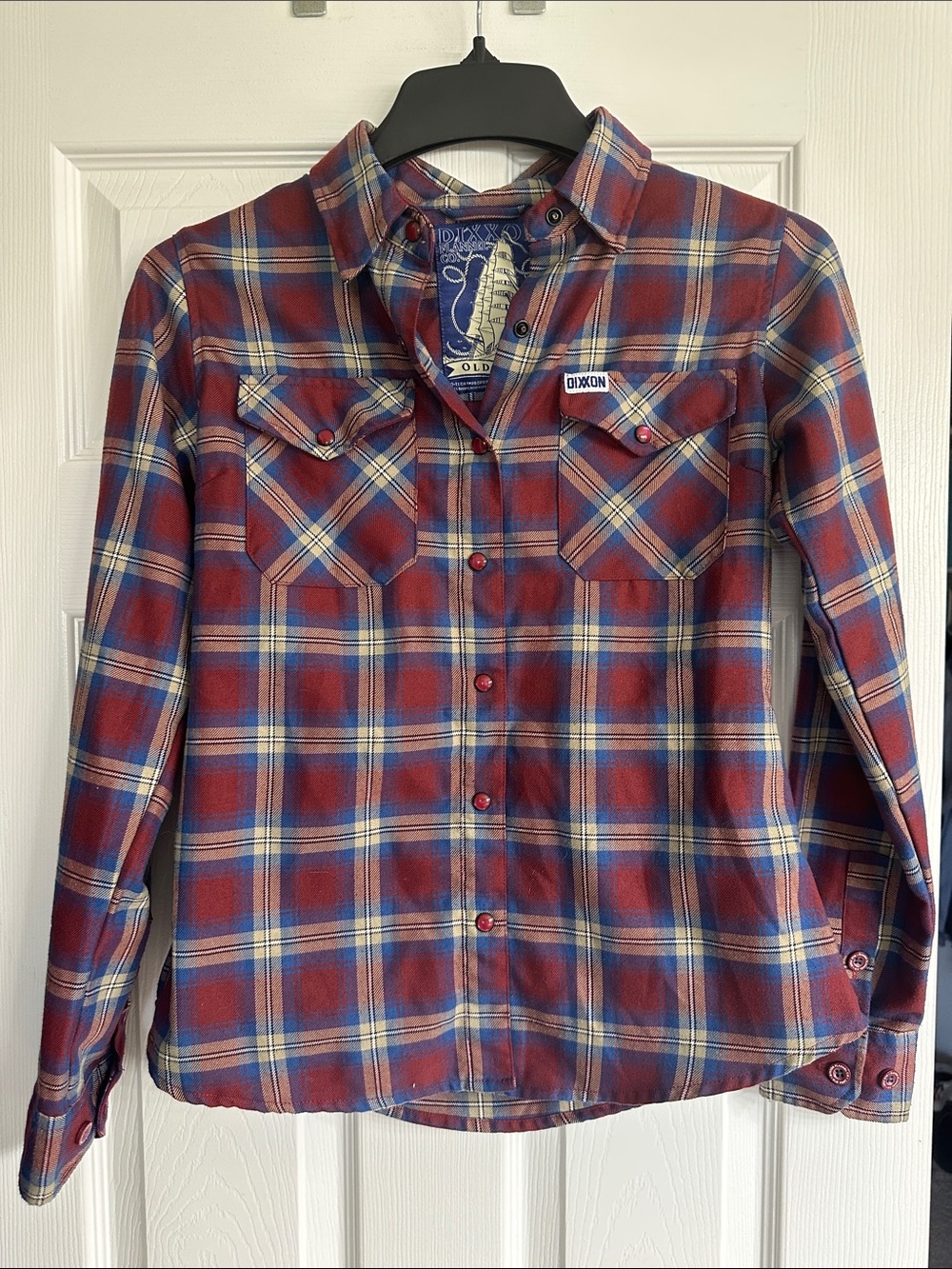 DIXXON Red and Blue Plaid Button-Down Shirt